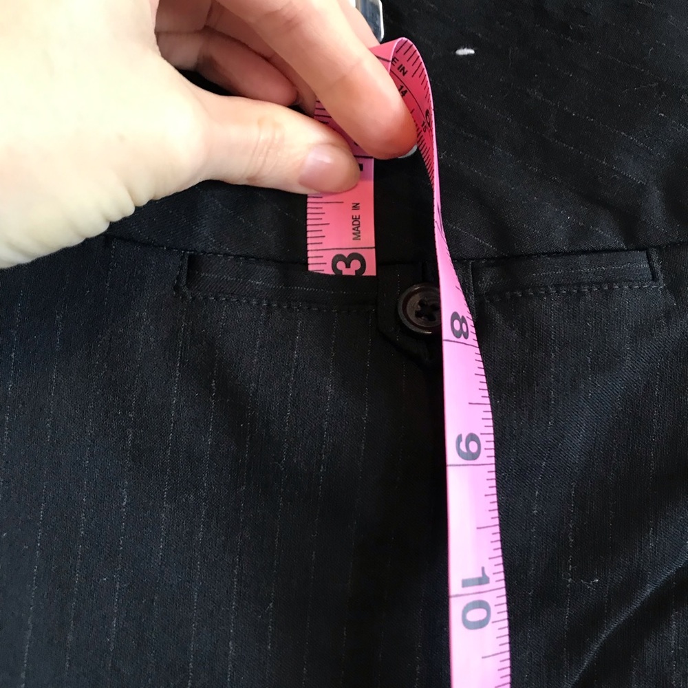 Low Rise Flare Pinstripe Pants - Picture 5 of 7